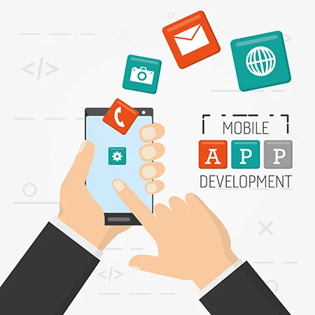Mobile App Development Vector Image