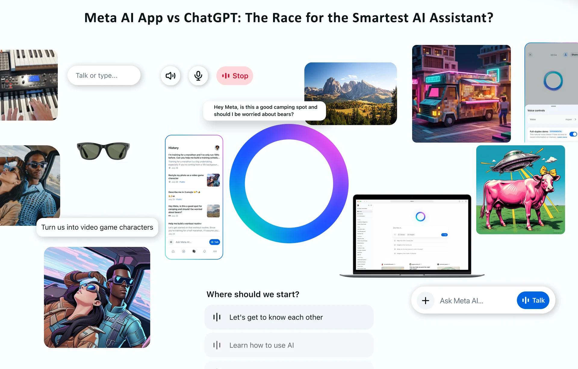 Meta AI App vs ChatGPT